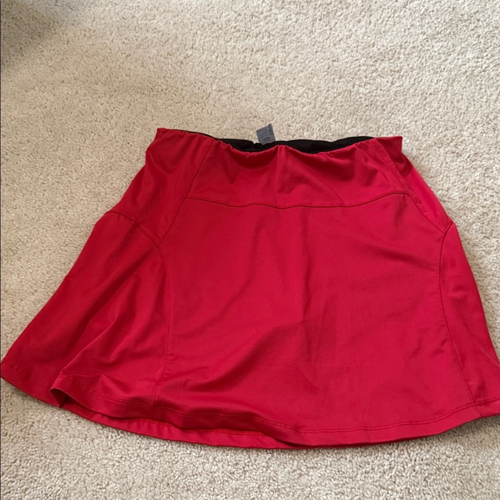 Vibrant Red Mini Skirt